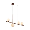 Wisząca lampa do sypialni MODERNO DN1506 burgundowa 4xG9 balls