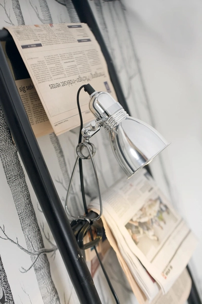 Lampa zaciskowa Photo 59372029 Nordlux regulowana metalowa srebrna