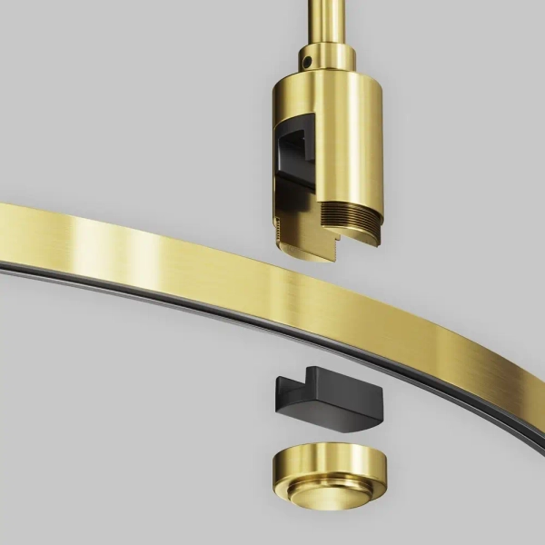 Szyna półokrągła magnetyczna 0,65m Flarity TRX154-SR-D650-BS mosiądz