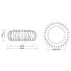 Sufitowa lampa Monte R62171130 RL Light LED 16W 3000K eko drewniana