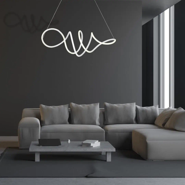 Designerska lampa wisząca LOCA 56W ML5491 LED 56W 4000K biała