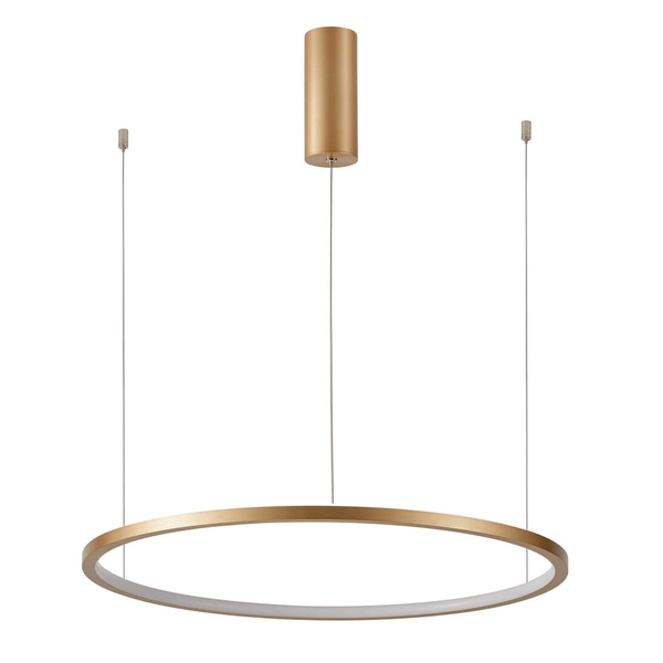 Lampa ring wisząca Vinola PND-56135B-080RPP-GD-3KS4K-TRDIMM Italux LED 48W 3000-4000K złoty