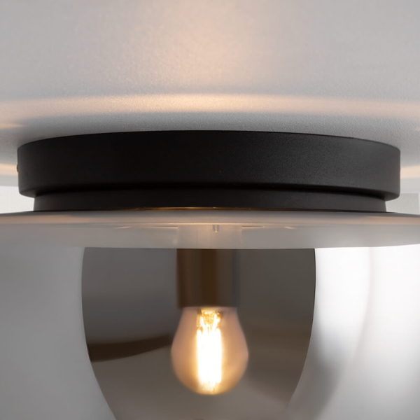 Sufitowa lampa loftowa Glassy MOD270CL-01B kopuła szklana przydymiona