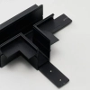 Szynowy łącznik-T do systemu magnetycznego TRACK AZ6703 czarny aluminiowy