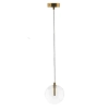 Szklana lampa wisząca GLOBO GLOBO-HD80306-G4 kula złota