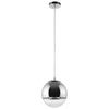 LAMPA wisząca VEN W-603/1 szklana OPRAWA zwis kula ball chrom