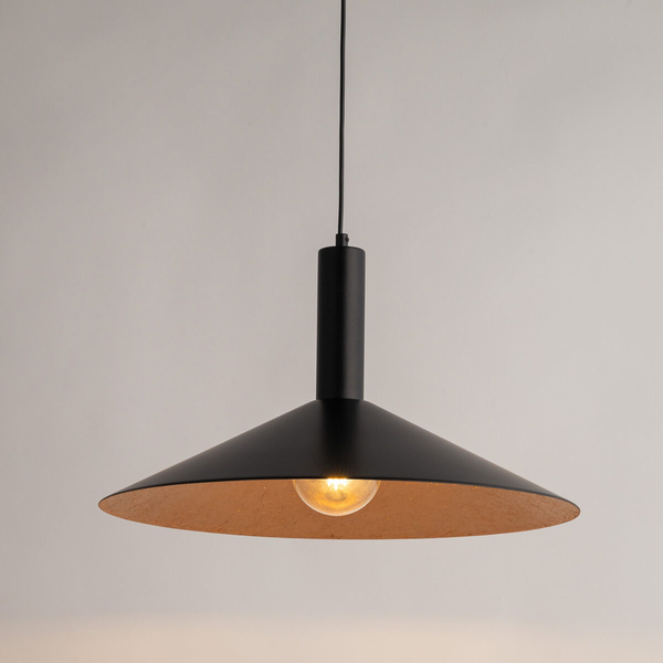 Wisząca lampa Capri 41008 Sigma do jadalni disc zwis czarna miedziana