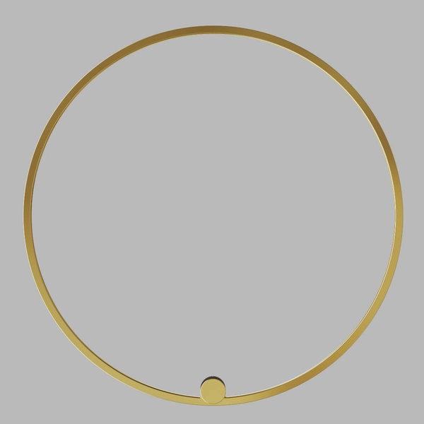 Okrągły ścienny kinkiet Ringa WL0116-L-GD LED 45W 3000-4000K IP44 złoty