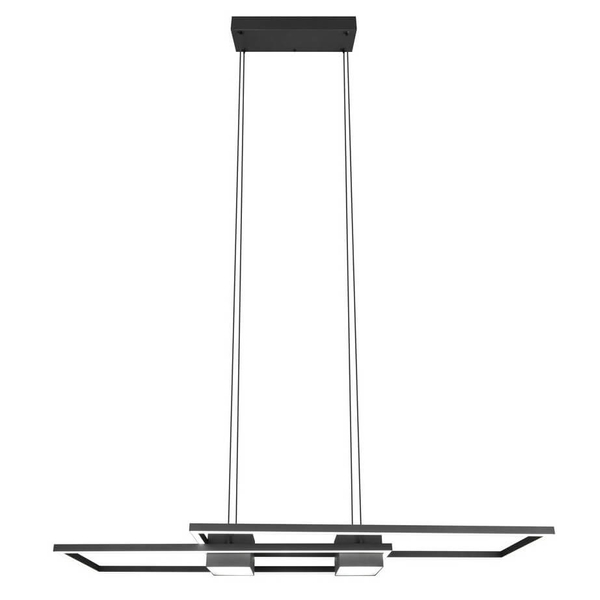 Lampa zwisająca Albany 347710432 Trio LED 37W 2700-6500K prostokąty czarna