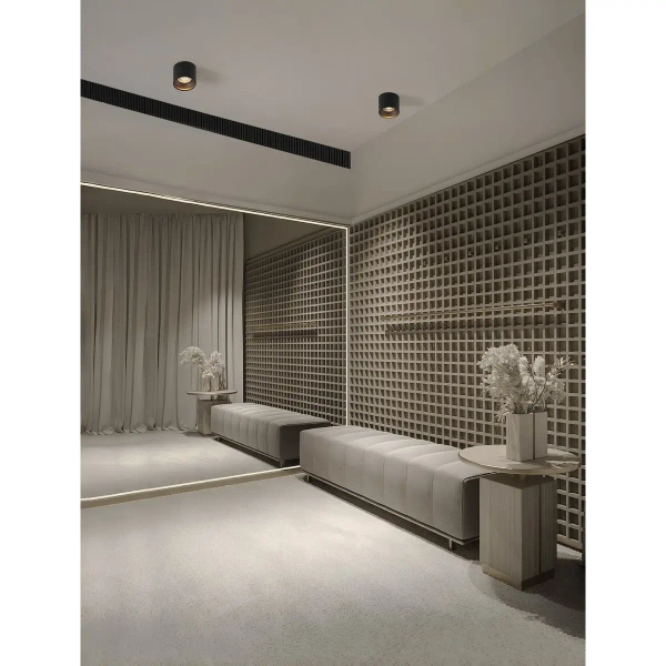 Sufitowa lampa spot CENVARO LE45515 LED 16W 3000K tubka metalowa czarna