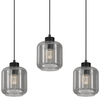 Lampa wisząca Sombra MLP8374 3-płomienna przydymiona czarna