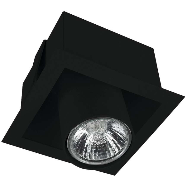 Podtynkowa LAMPA sufitowa EYE MOD 8937 Nowodvorski tuba OPRAWA metalowa czarna