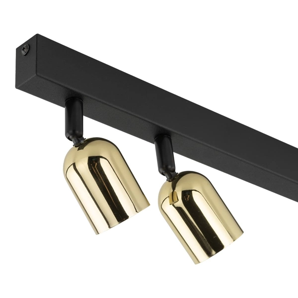 Potrójna lampa sufitowa reflektorki Top 6315 TK Lighting czarna złota
