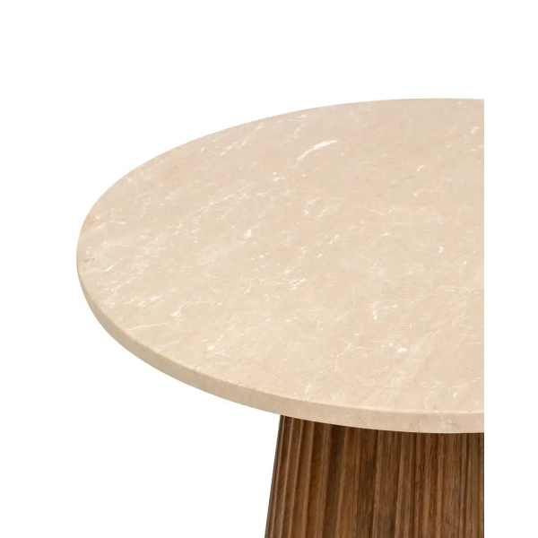 Stolik kawowy ARGENTINA MM001501100337 brązowy beżowy drewno 50cm