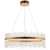 Żyrandol pierścień L&-181908 Light& do salonu glamour złoty