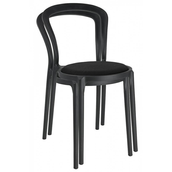 Krzesło do jadalni Slim PP-134A.BLACK do gabinetu czarne