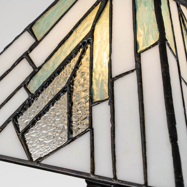 Szklana lampka nocna Alderley TF-ALDERLEY-TL-M Elstead art. deco multikolor