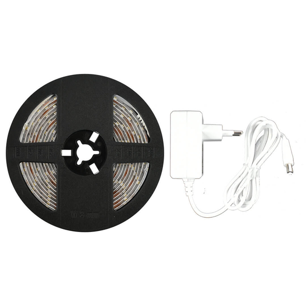 Pasek ledowy 3m z zasilaczem EKZ0892 LED 2,6W/0,5m 3000K IP65 czarny