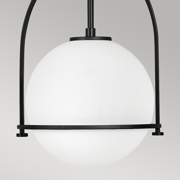 Nowoczesna lampa wisząca QN-SOMERSET-P-O-BK kula czarna