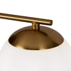 Lampa ścienna modernistyczna MOD187WL-01BS kula ball mosiądz