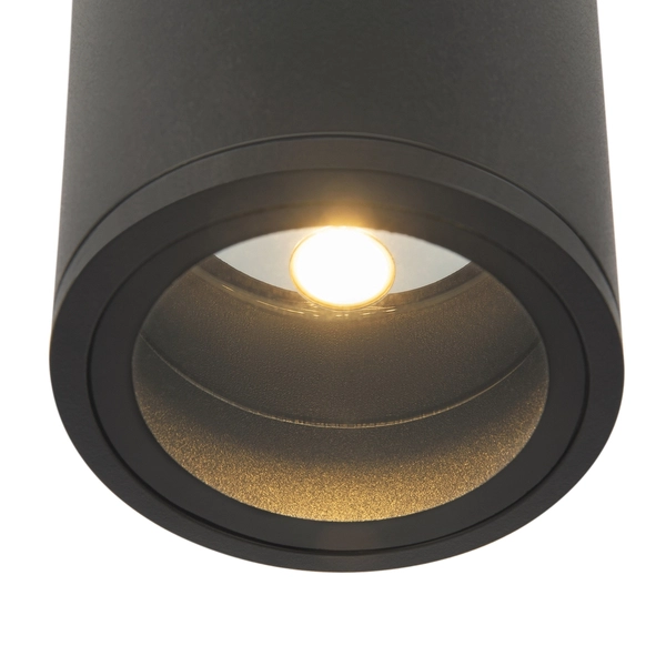 Lampa sufitowa Bar O306CL-L12GF Maytoni LED 12W 3000K tuba IP65 czarna