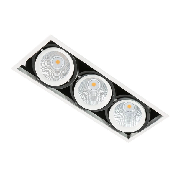 Wpustowa lampa sufitowa Vertico GL7108-3/3X18W 4000K WH+BL LED 54W biała