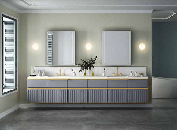 Kulista lampa ścienna Boll MSE010400223 biała złota
