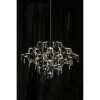 Lampa wisząca Efesos 108870 LED 25W 3000K do salonu przezroczysta stalowa