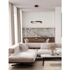 Wisząca lampa SATIPO LE44470 LED 32W 2700-5000K fala czarna złota
