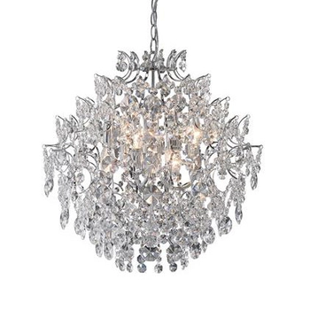 Klimatyczny zwis nad stół Sofiero 106544 wisząca lampa chromowana