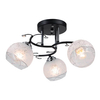 Sufitowa lampa salonowa 8836/3 BL 8C crystals chrom czarna