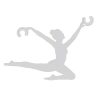 Regulujący przewody uchwyt BALLERINA 11800 metalowy biały