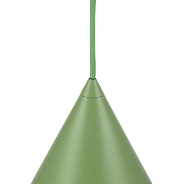 Stożkowa lampa wisząca CONO 10887 metalowa zielony