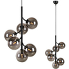 Modernistyczna LAMPA wisząca CALLISTO 108108 Markslojd metalowa OPRAWA loftowy ZWIS szklane kule czarne przydymione