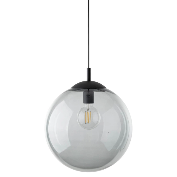 Lampa wisząca nad wyspę Esme 5380 kula metalowa czarna grafitowa