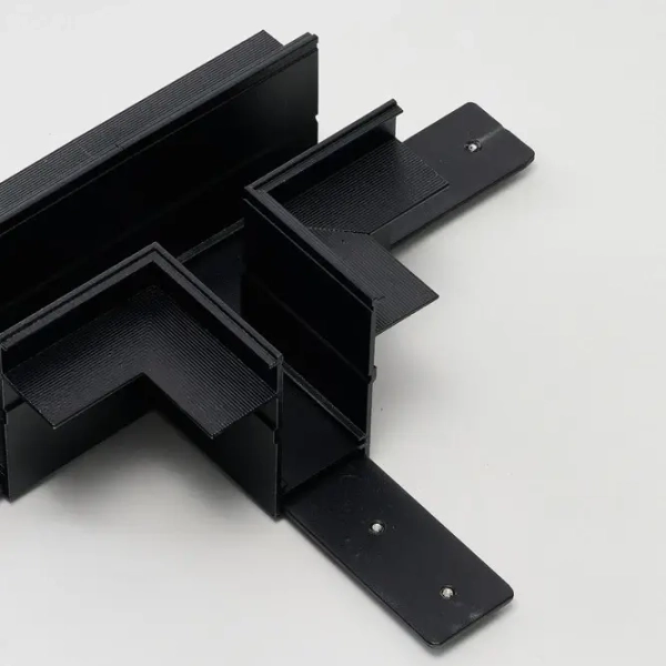 Szynowy łącznik-T do systemu magnetycznego TRACK AZ6703 czarny aluminiowy