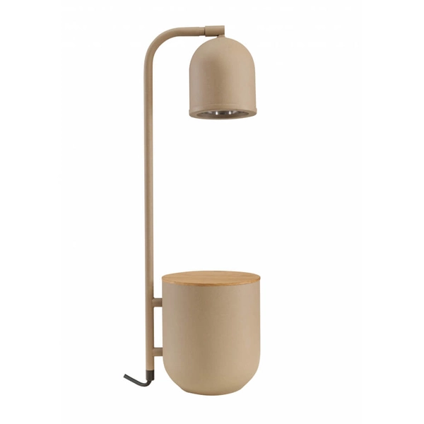 Skandynawska lampa biurkowa Botanica Wood 41110107 Kaspa regulowana beżowa