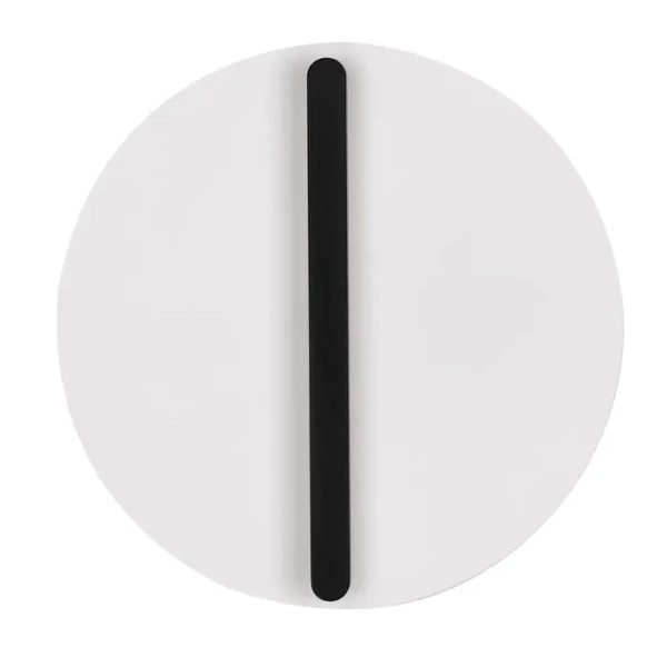 Okrągła lampa ścienna do salonu GALURCA LE45108 LED 20W 2700K biała czarna