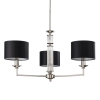 Lampa wisząca potrójna Artu ART-ZW-3 (N) do sypialni nikiel czarna