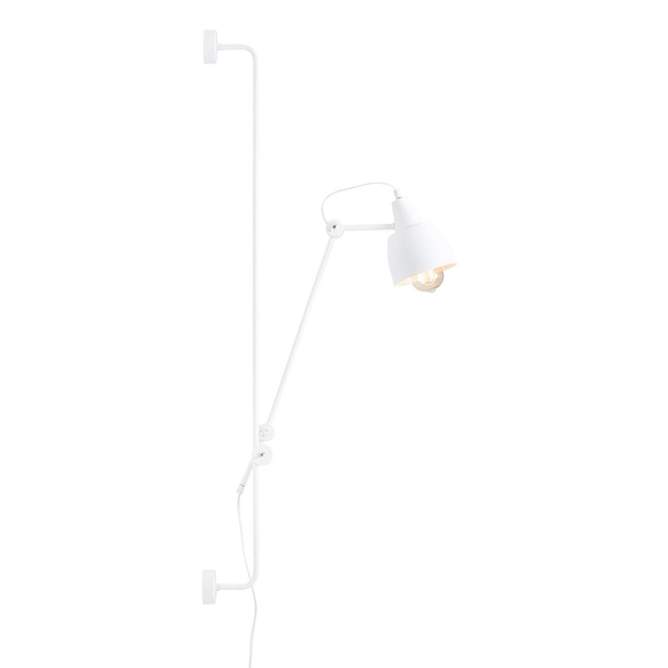 Industrialna lampa ścienna Dron 997C Aldex metalowy reflektorek biały