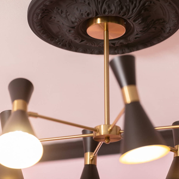 Wielopunktowa lampa sufitowa Libre ABR-LWS-6XE27 Abruzzo czarny złoty
