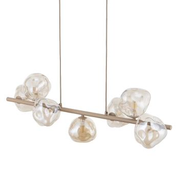 Wisząca lampa do jadalni Lava Sabia 11109 szklane kule beżowy