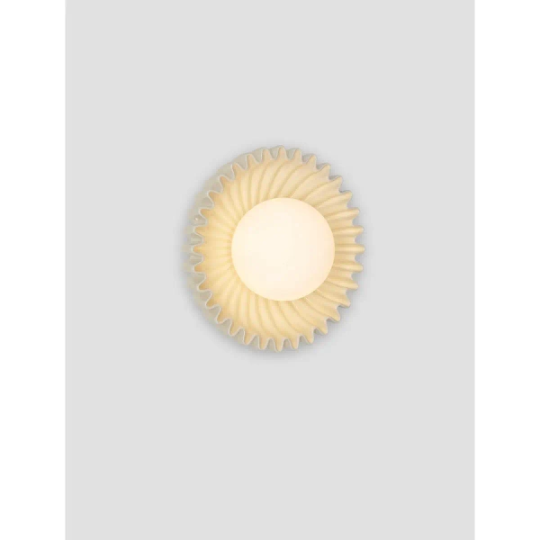 Dekoracyjna ścienna lampa ALMENDA LE45270 ceramika kremowa