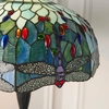 Salonowa lampa podłogowa Dragonfly 64069 Interiors Tiffany szkło witrażowa czarny kolorowy