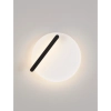 Lampa ścienna okrągła GALURCA LE45546 LED 15W 2700K metalowa czarna biała