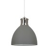 Industrialna LAMPA wisząca LOLA MD-HN8100-GR+S.NICK Italux metalowa OPRAWA zwis kopuła loft szara