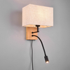 Kinkiet ścienny ELDRA DL236212870 LED 3,1W 3000K drewniany czarny beżowy