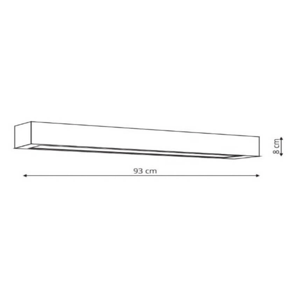 Ścienny kinkiet łazienkowy Ibros GS-LWA-12W BK CCT Light Prestige LED 12W IP44 regulowana barwa czarny