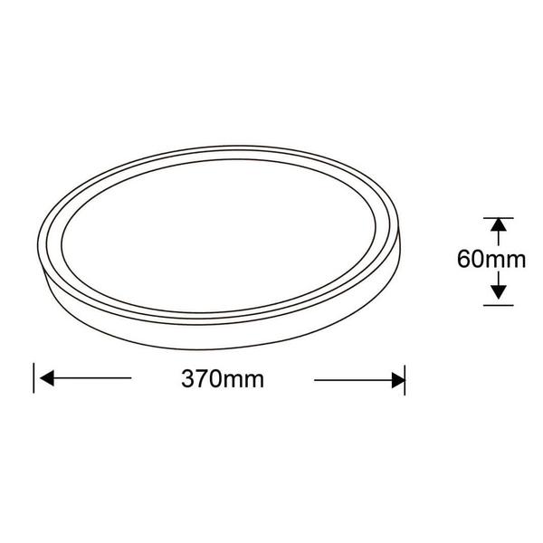 Okrągły plafon Vegas LP-550/1C M 4WH Light Prestige LED 24W 4000K IP54 biały