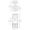 Ścienna lampa do łazienki Hendrik KL-HENDRIK1-BATH IP44 biała chrom